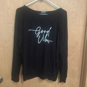 Good vibes back sweater. Size Large